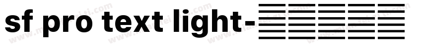 sf pro text light字体转换